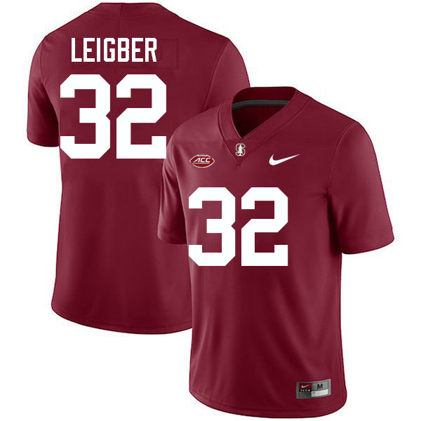 #32 Mitch Leigber Stanford Cardinal College Football Jerseys Stitched-Cardinal #32 Mitch Leigber Stanford Cardinal College Football Jerseys Stitched-Cardinal